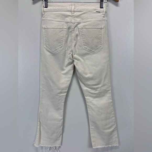 Mother The Insider Crop Step Fray Raw Hem Toasted Ivory So Far Gone Women’s 26 - Picture 2 of 10